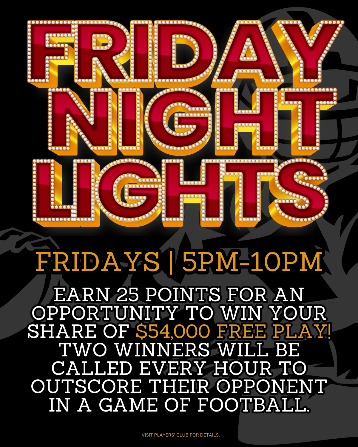 Friday Night Lights 5-10 PM at the Big Easy Casino in Hallandale Beach, FL